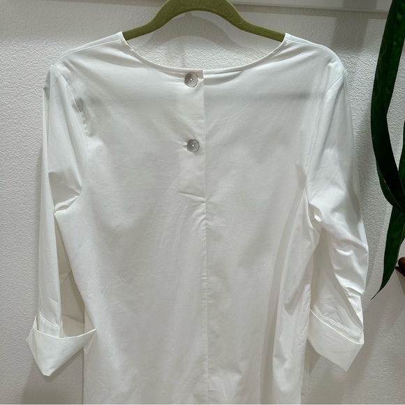 J Jill white shirt collection tunic blouse size M - Picture 3 of 8